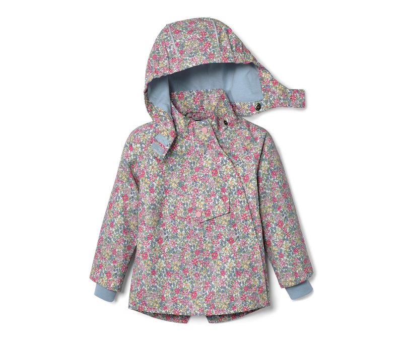 Tchibo - Kinder-Regenjacke - Mädchen - Gr. 98/104 - mehrfarbig/geblümt