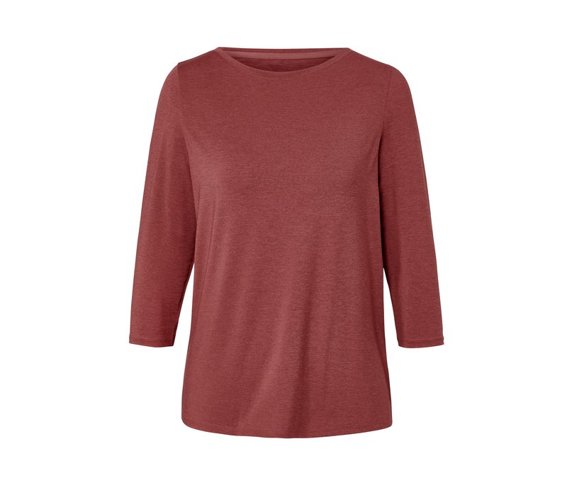 Tchibo - Funktionsshirt mit 3/4-Arm - Damen - Gr. S - terrakotta