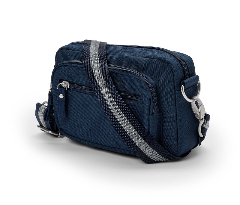 Tchibo - Sicherheits-Umhänge-und-Bauchtasche - dunkelblau