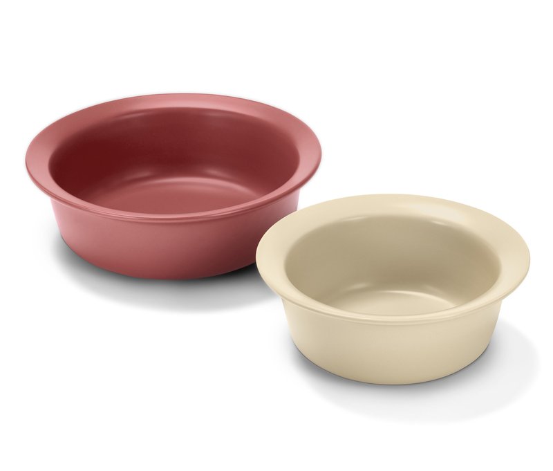 Tchibo - 2 Porzellan-Auflaufformen - beige