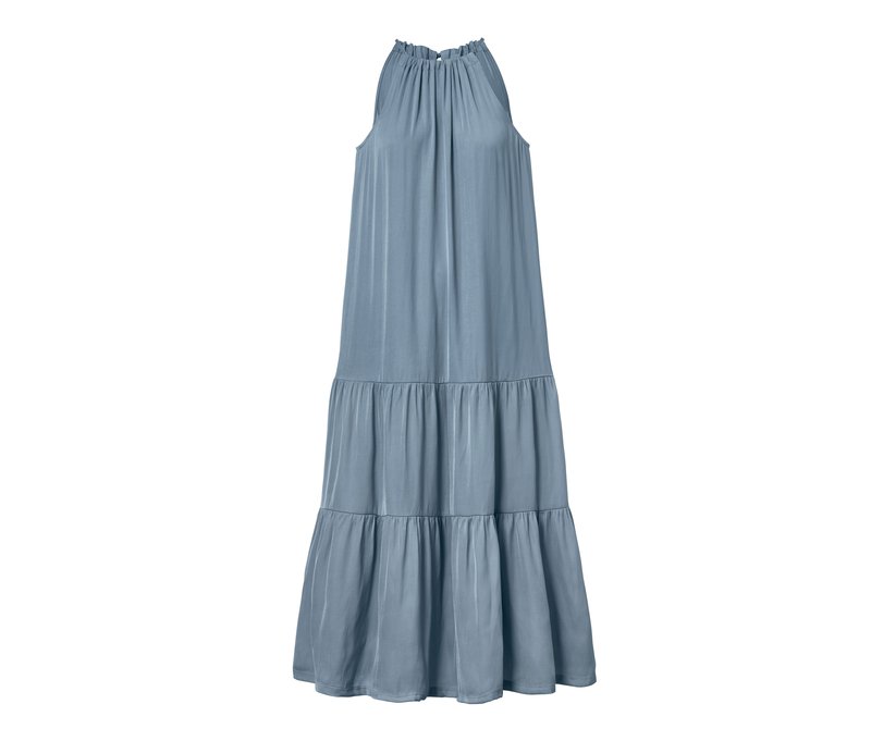 Tchibo - Langes Neckholder-Kleid - Damen - Gr. 38 - blau