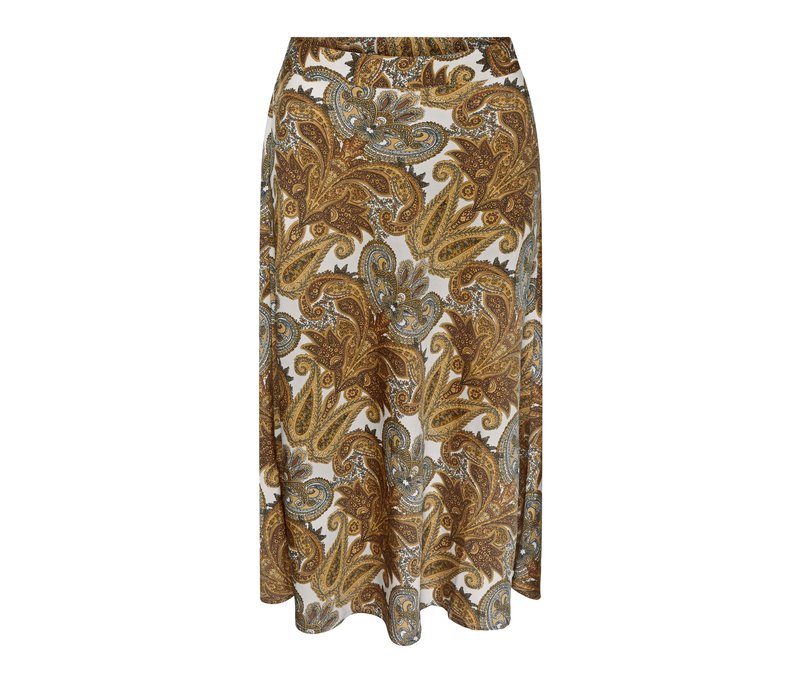 Tchibo - Midirock mit Print - Damen - Gr. 44 - weiß