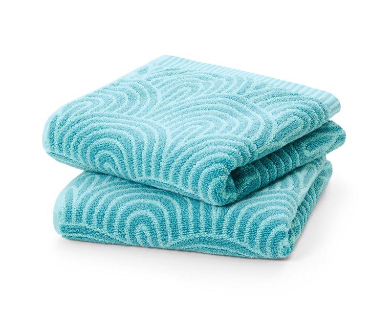 Tchibo - 2 Premium-Handtücher - blau