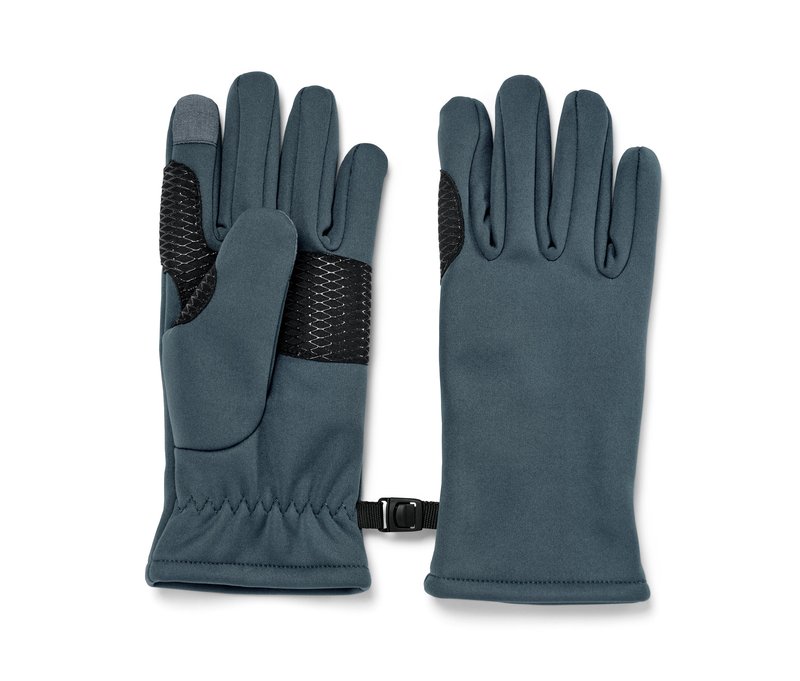 Tchibo - Kinder-Softshell-Handschuhe - Herren - Gr. 146-164 - grau