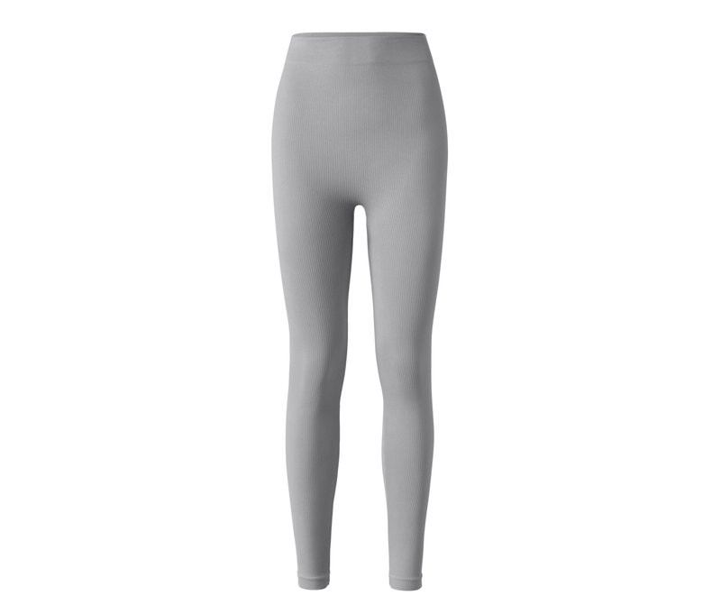 Tchibo - Gerippte Leggings - Damen - Gr. L - grau