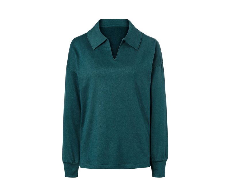 Tchibo - Lounge-Sweatshirt - Damen - Gr. M - grün