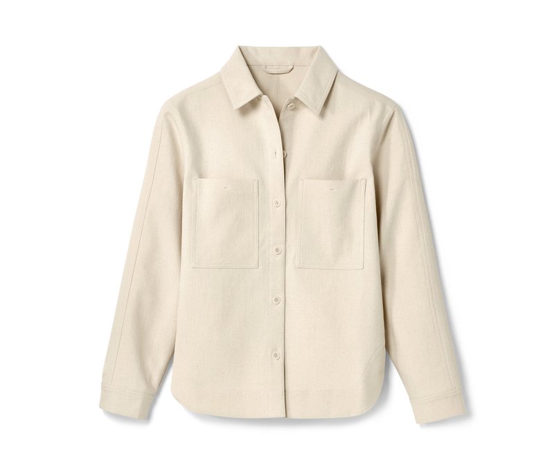 Nah/Studio Blusenjacke - ungefärbte Baumwolle - Gr. 44 - ungefärbt