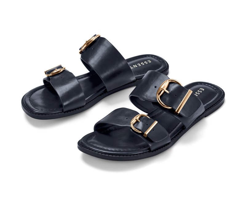Tchibo - Sandalen mit Schnalle - Damen - Gr. 37 - dunkelblau