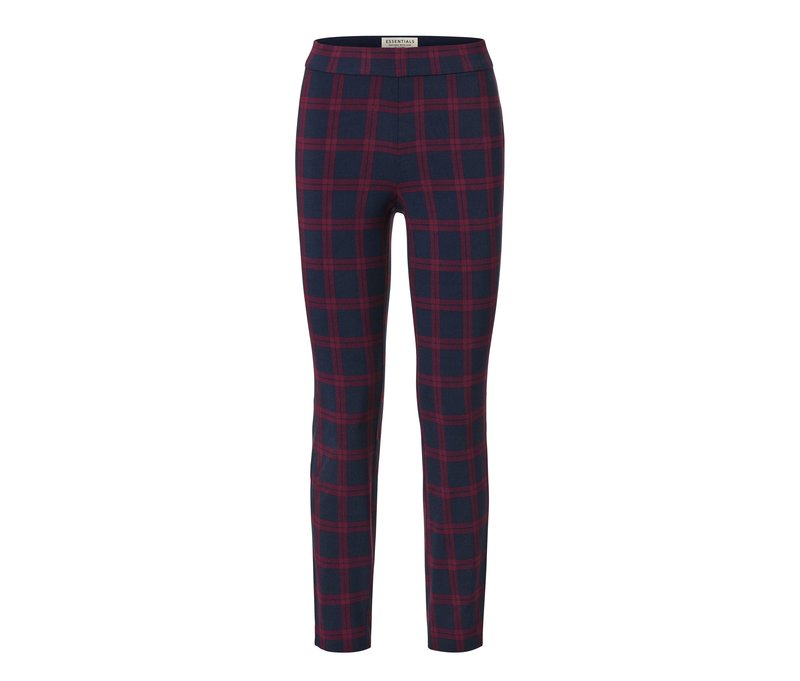 Tchibo - Stretchhose - Damen - Gr. 36 - dunkelblau/kariert