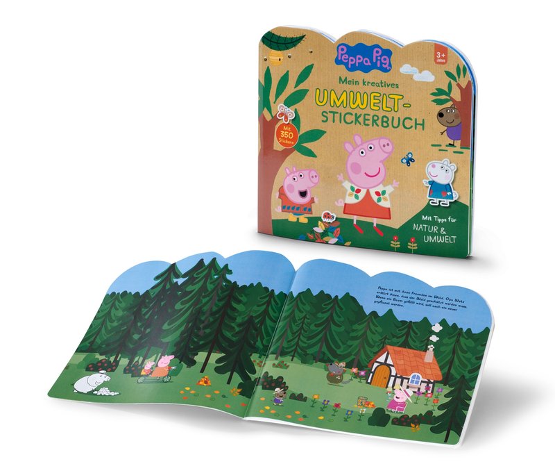 Tchibo - Buch »Peppa Pig ‒ mein kreatives Umwelt-Stickerbuch«