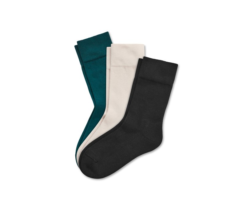 Tchibo - 3 Paar Socken - Damen - Gr. 39-42 - smaragdgrün