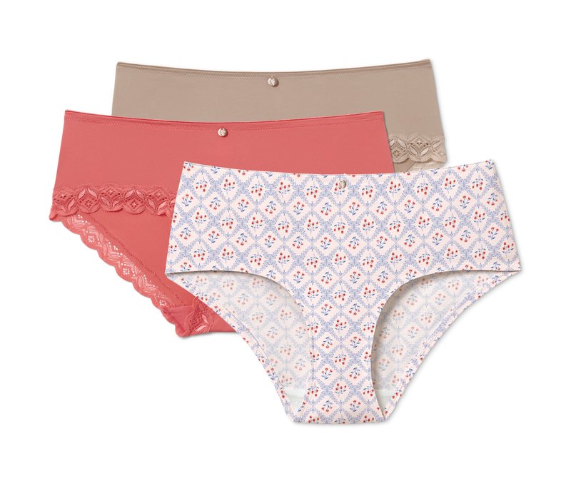 Tchibo - 3 Pantys - Damen - Gr. S - apricot