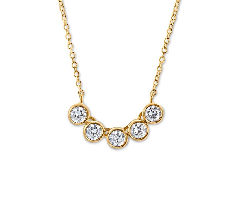 Tchibo - 925 Silber Kette Tennis Zirkonia - weiß