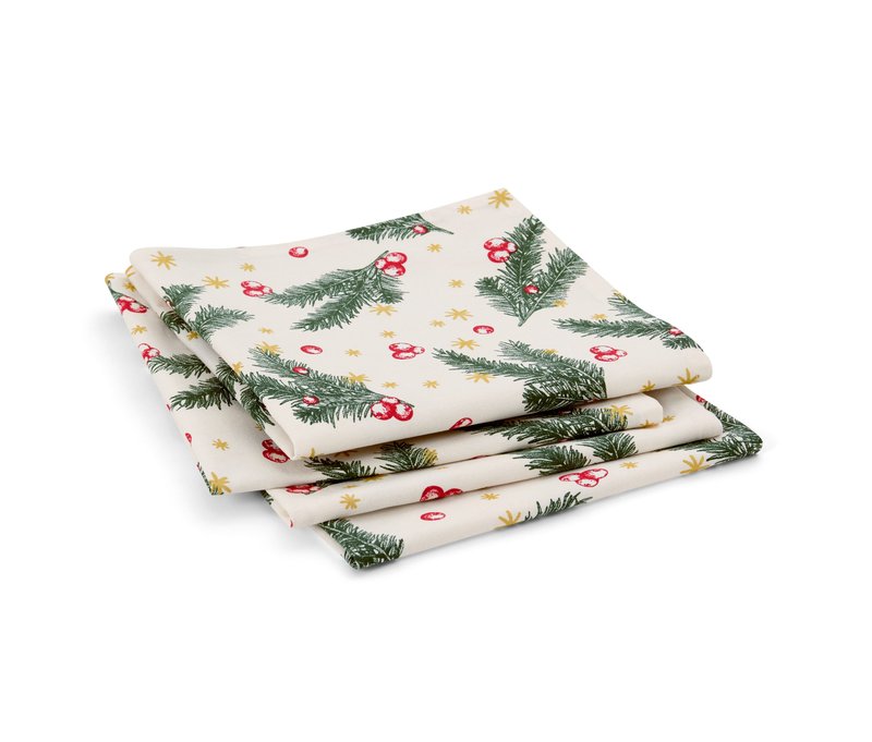 Tchibo - 4 Servietten - weiß