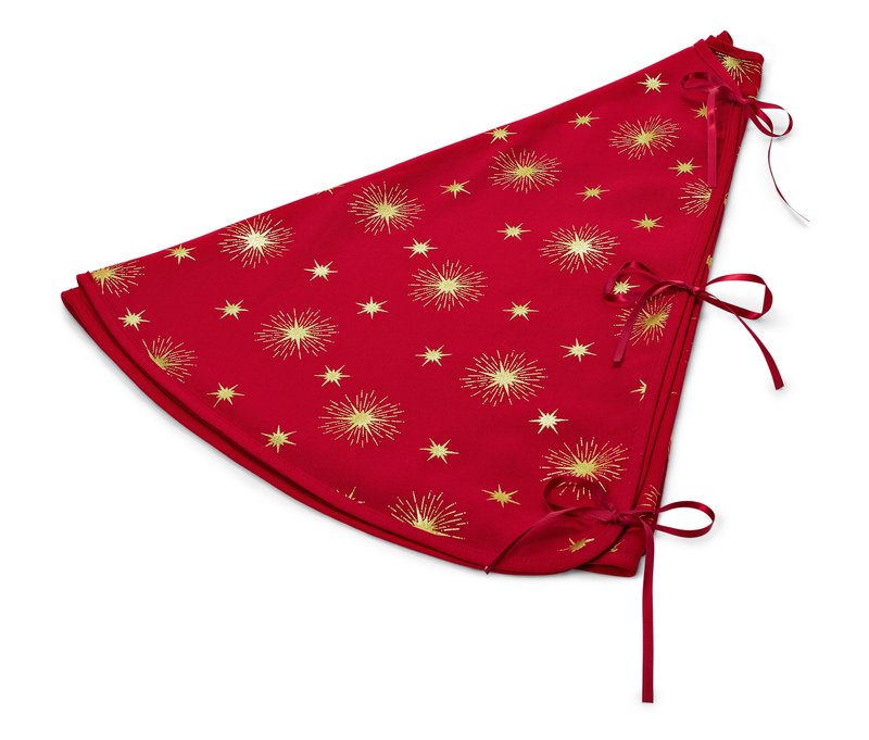 Tchibo - Tannenbaumdecke - dunkelrot