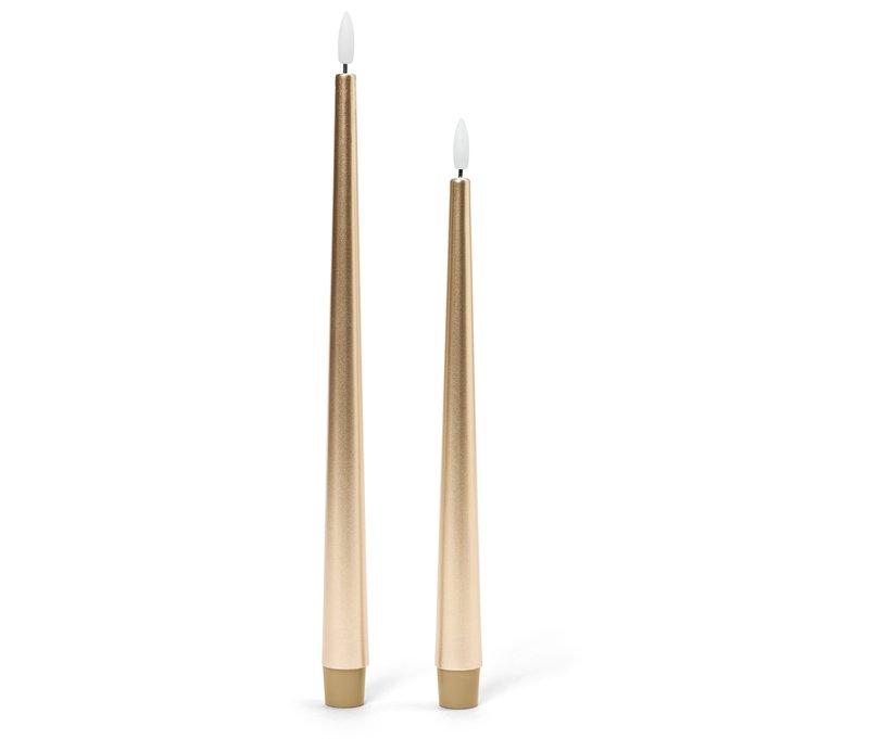 Tchibo - 2 LED-Stabkerzen - gold