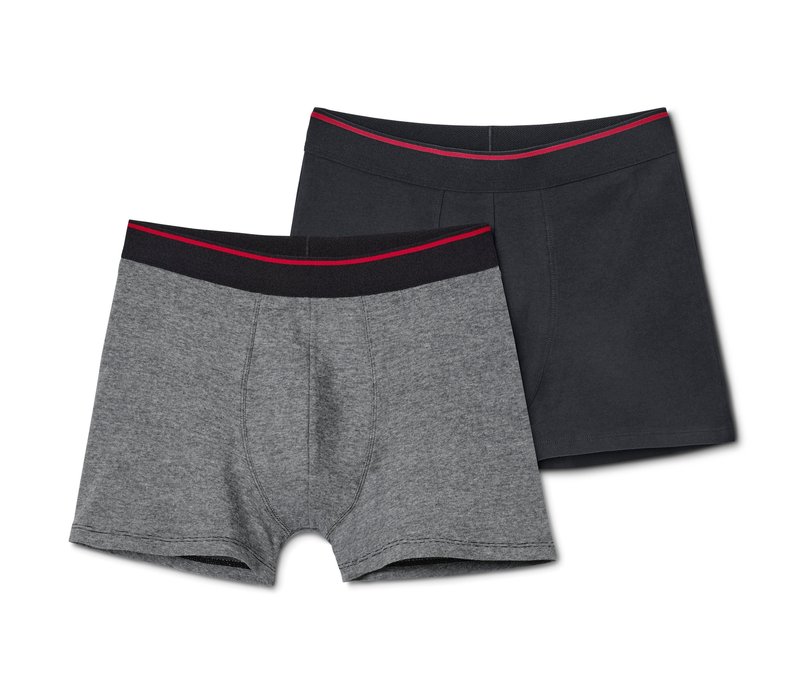 Tchibo - 2 Slipboxer - Herren - Gr. L/6 - schwarz/gestreift