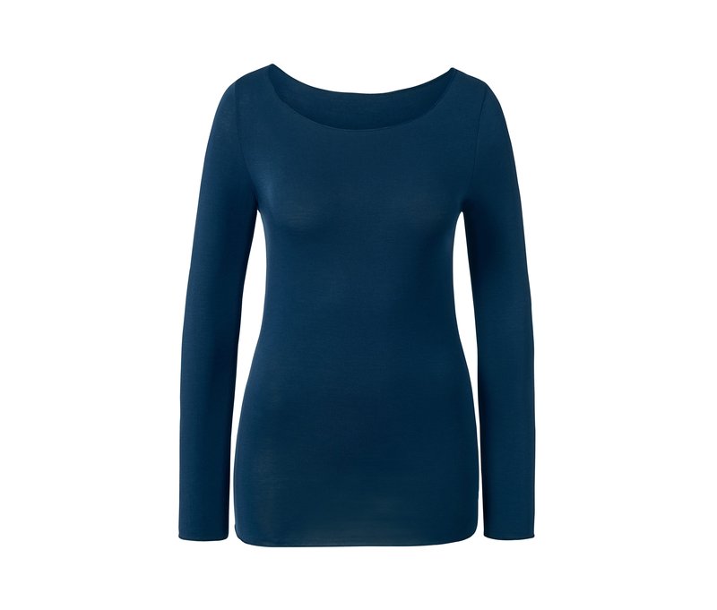 Tchibo - Langarmshirt - Damen - Gr. S - dunkelblau