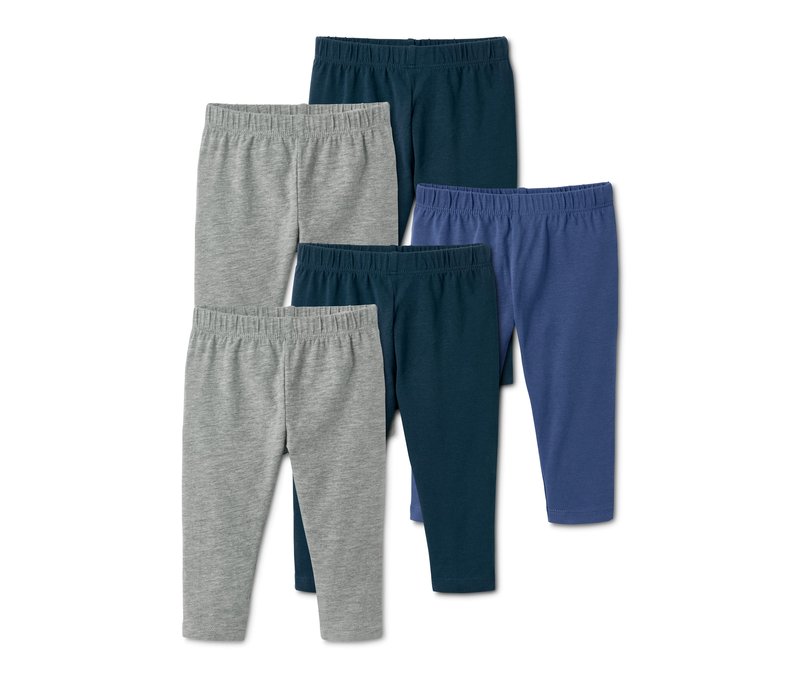 Tchibo - 5 Jersey-Leggings aus Bio-Baumwolle - Baby - Gr. 74/80 - dunkelblau