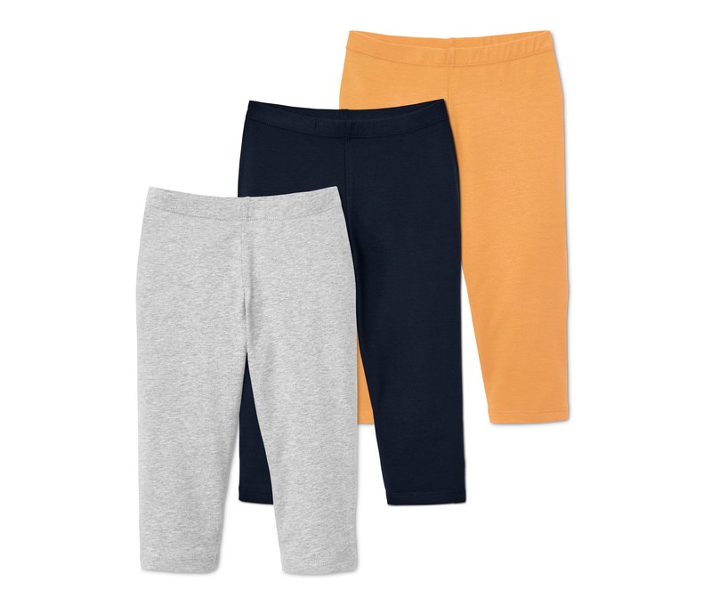 Tchibo - 3 Leggings in 3/4-Länge - Mädchen - Gr. 146/152 - dunkelblau