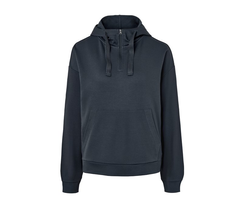 Tchibo - Piqué-Loungesweater - Damen - Gr. L - dunkelblau