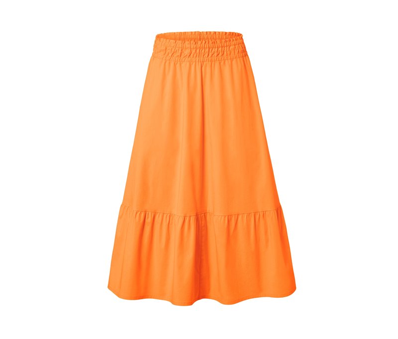 Tchibo - Gewebter Midi-Rock - Damen - Gr. 44 - orange