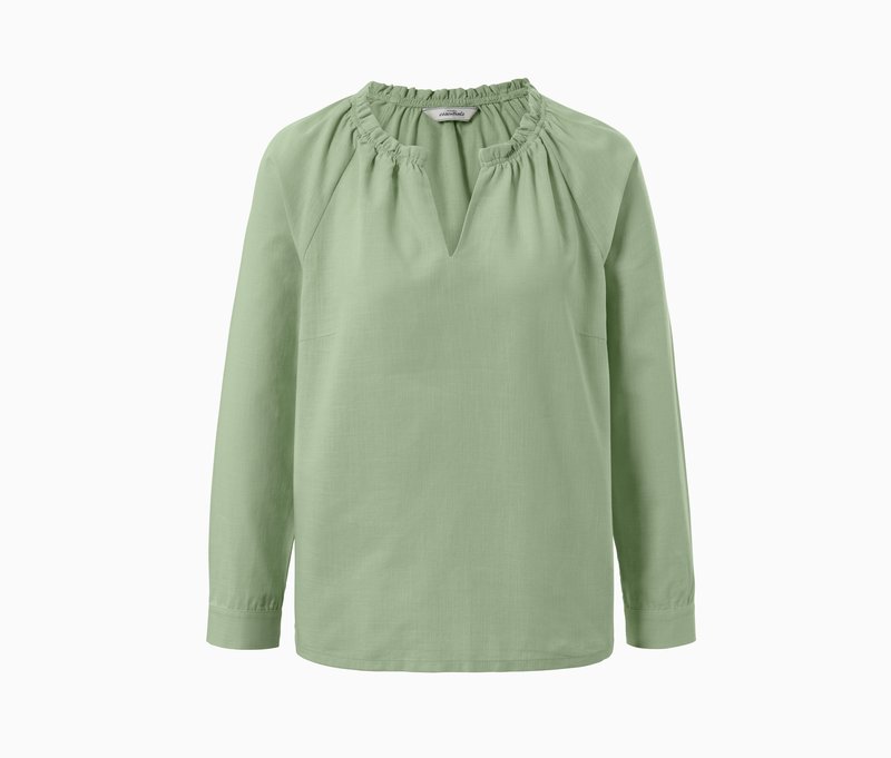 Tchibo - Bluse mit V-Ausschnitt - Damen - Gr. 40 - hellgrün