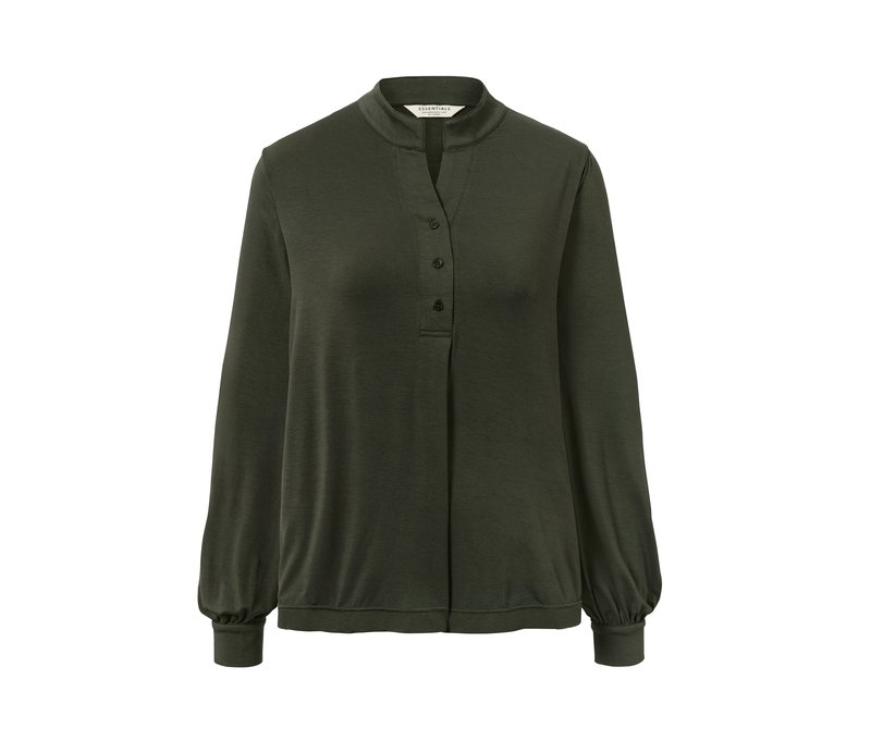 Tchibo - Blusenshirt - Damen - Gr. XL - olivgrün