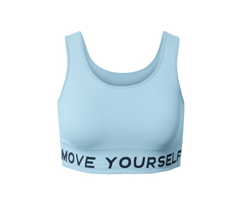 Tchibo - Seamless-Sport-Bustier - Damen - Gr. S - hellblau