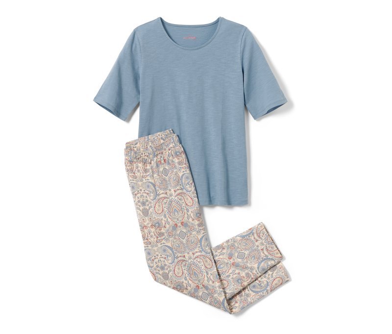 Tchibo - 7/8-Pyjama - Damen - Gr. XL - blau