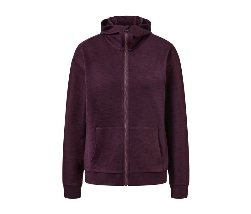 Tchibo - Kapuzenjacke mit RWS-zertifizierter Wolle - Damen - Gr. M - rosa