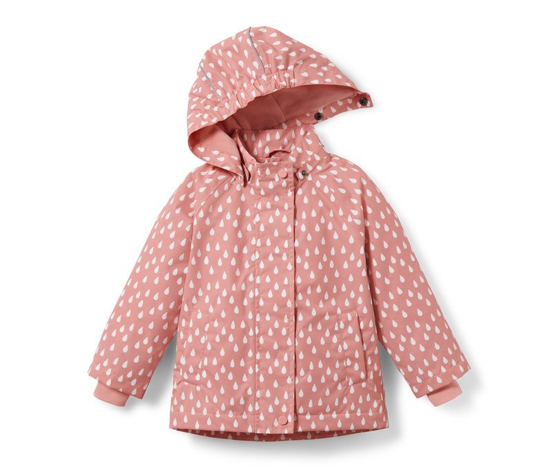 Tchibo - Kleinkind-Thermo-Regenjacke - Mädchen - Gr. 110/116 - weiß/print