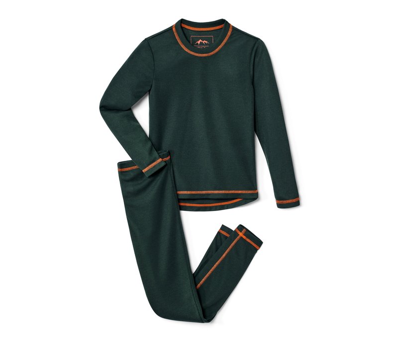 Tchibo - Kinder-Ski-und-Winter-Unterwäsche - Herren - Gr. 134/140 - dunkelgrün