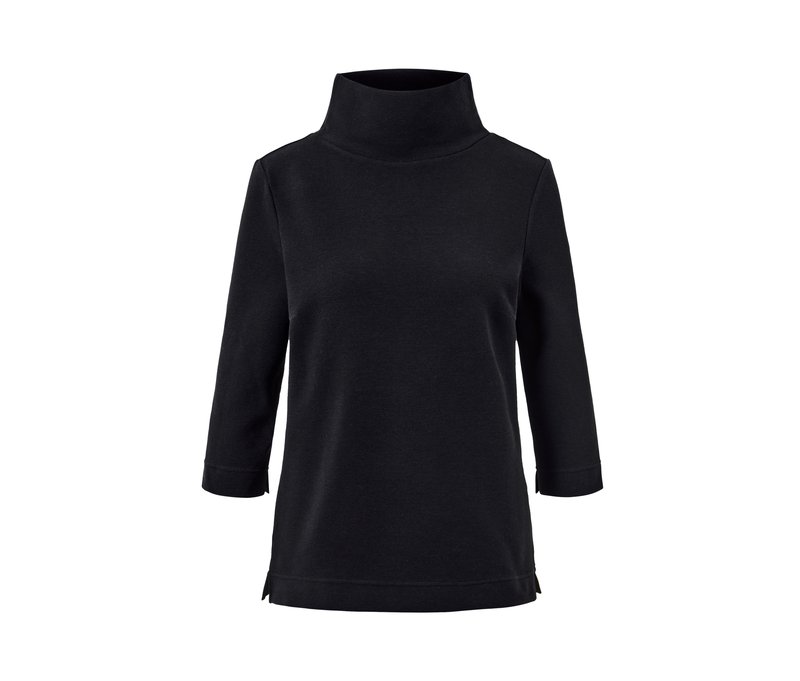 Tchibo - Sweatshirt mit 3/4-Arm - Damen - Gr. S - schwarz