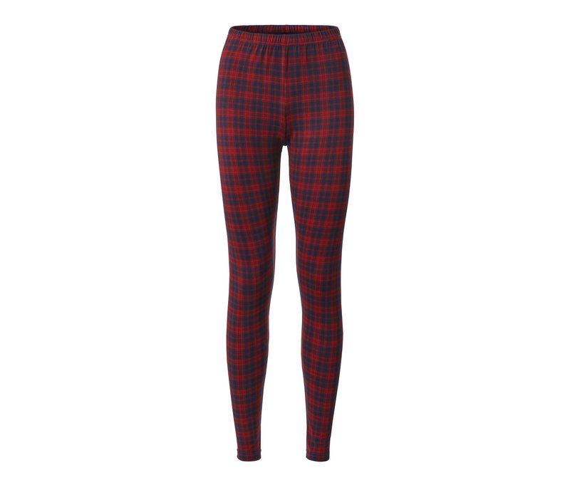 Tchibo - Kuschelige Leggings - Damen - Gr. L - dunkelblau/kariert