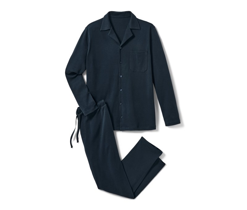 Tchibo - Interlock-Pyjama - Herren - Gr. XXL - dunkelblau