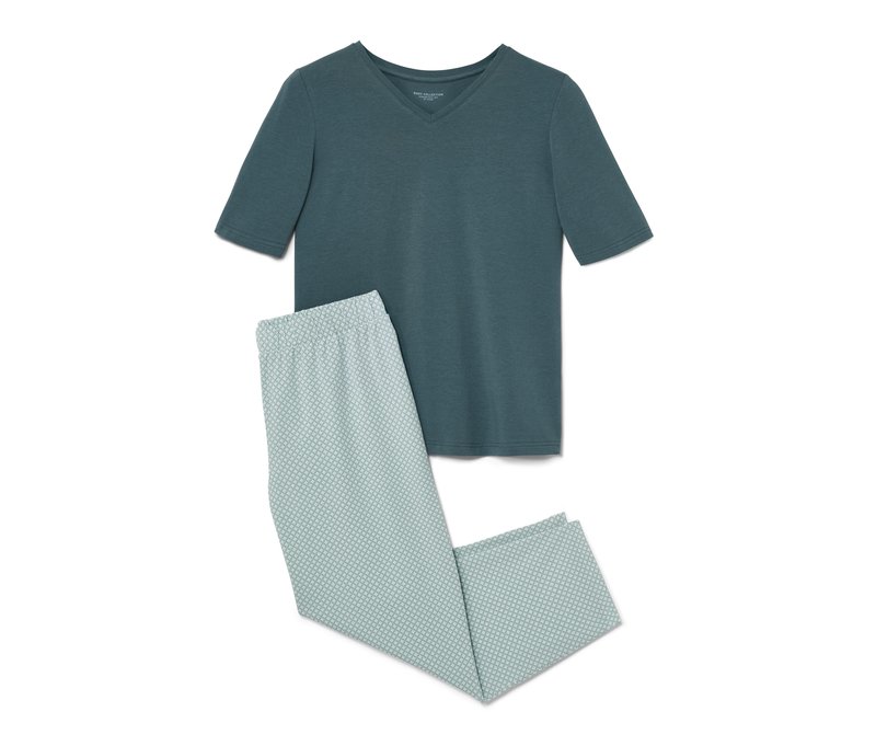 Tchibo - Pyjama - Damen - Gr. S - petrol