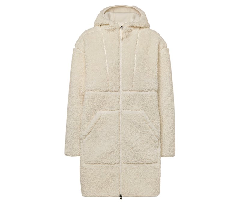 Tchibo - Teddyfleece Mantel - Damen - Gr. XS - creme