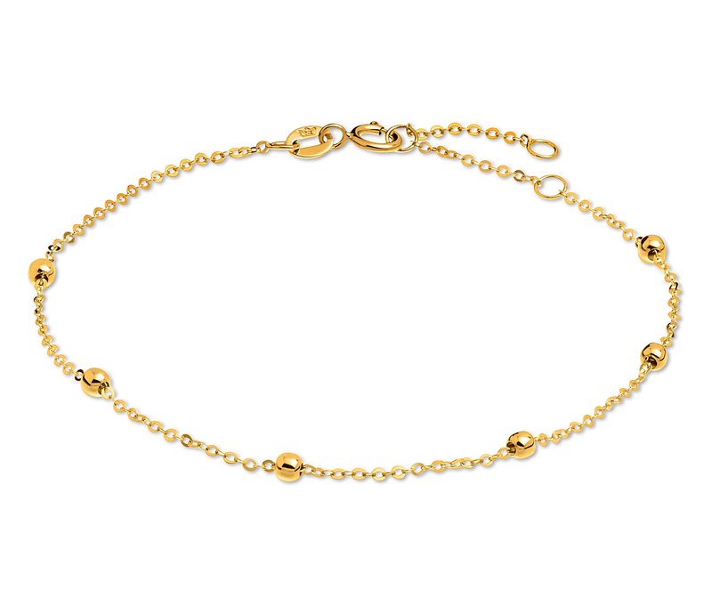 Tchibo - 585 Gold Armband Kugeln - gold