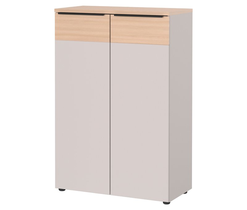 Tchibo - Aktenschrank »Oviedo« - 80x40x120cm - braun - Holz / Metall / Kunststoff
