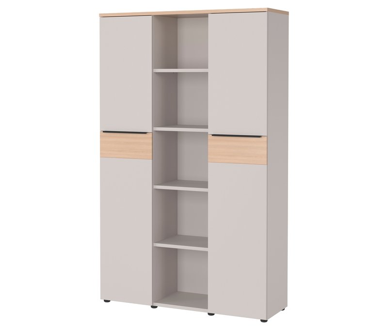 Tchibo - Aktenschrank »Oviedo« - 120x40x197cm - braun - Holz / Metall / Kunststoff