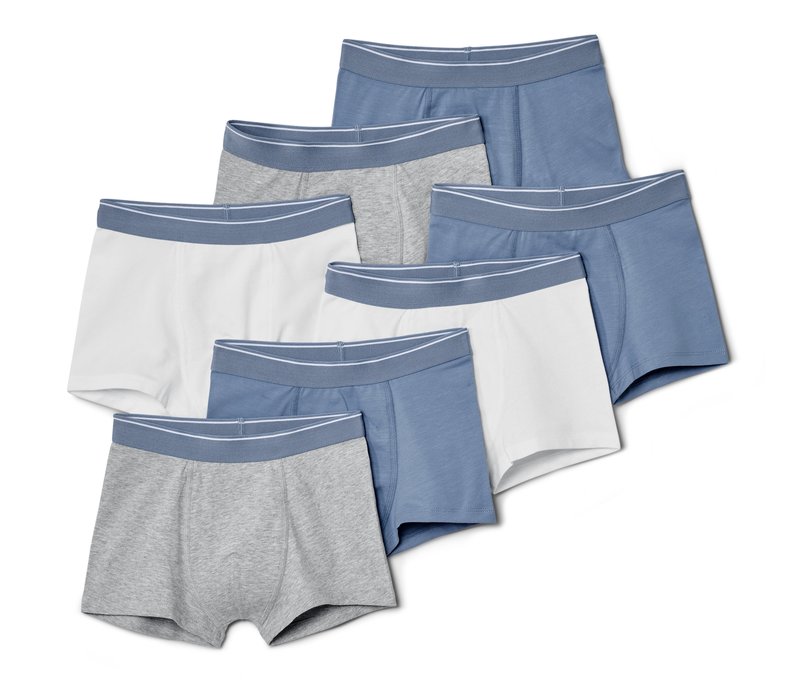 Tchibo - 7 Kinder-Slipboxer - Jungen - Gr. 170/176 - blau