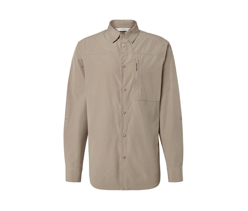 Tchibo - Outdoorhemd mit Moskito-Schutz - Herren - Gr. L - beige