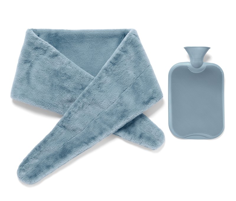 Tchibo - Wärmflasche mit Band - blau