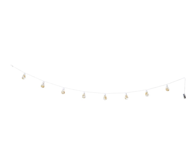 Tchibo - LED-Lichterkette mit Trockenblumen - creme