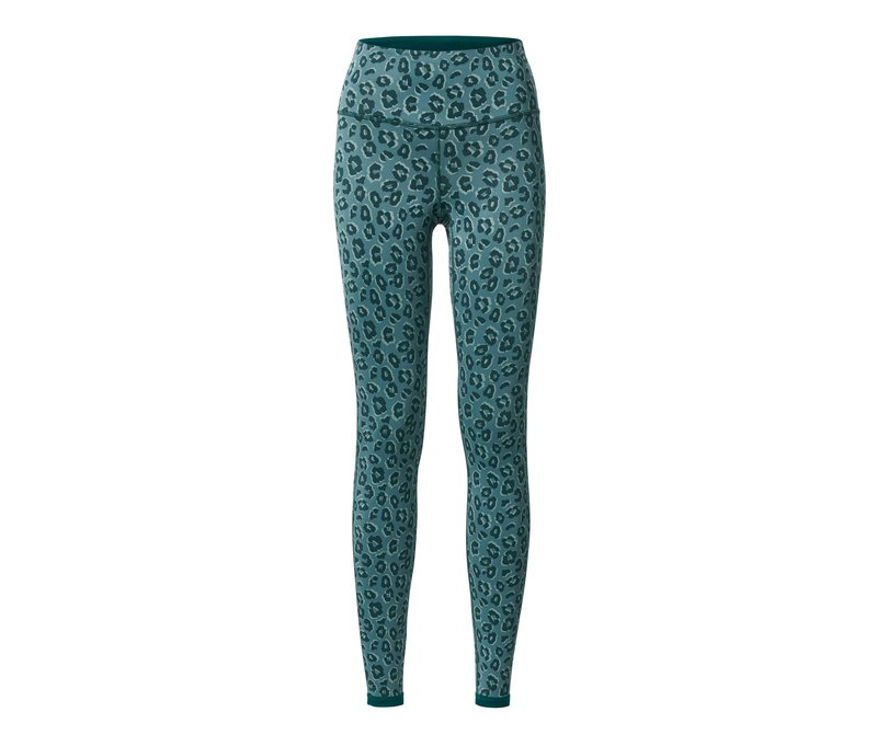 Tchibo - Wende-Sporttight - Damen - Gr. S - smaragdgrün/print