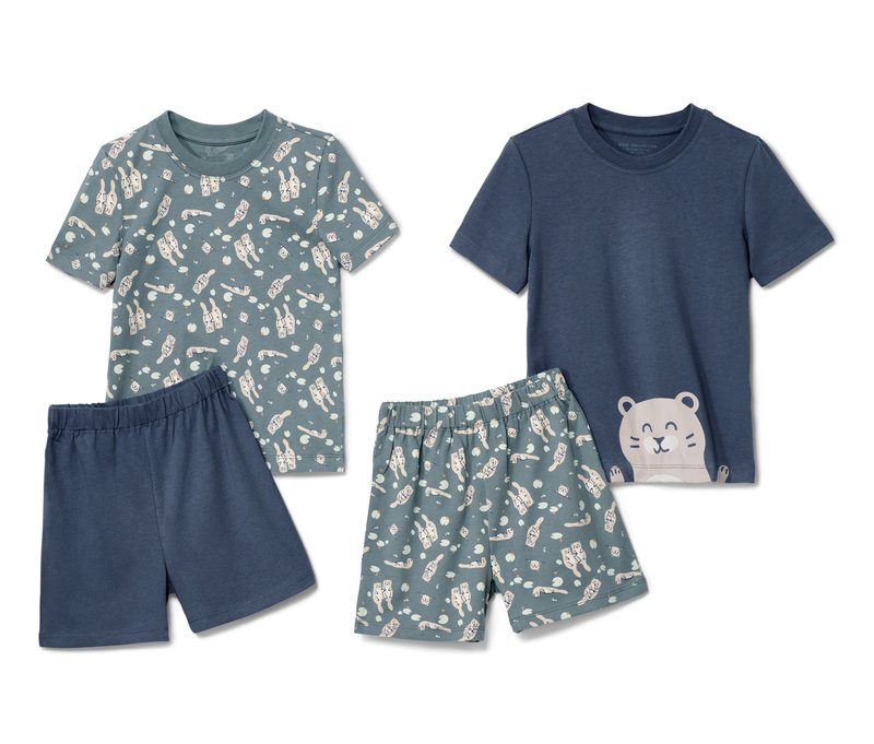 Tchibo - 2 Kleinkind-Pyjamas - Gr. 110/116 - blau