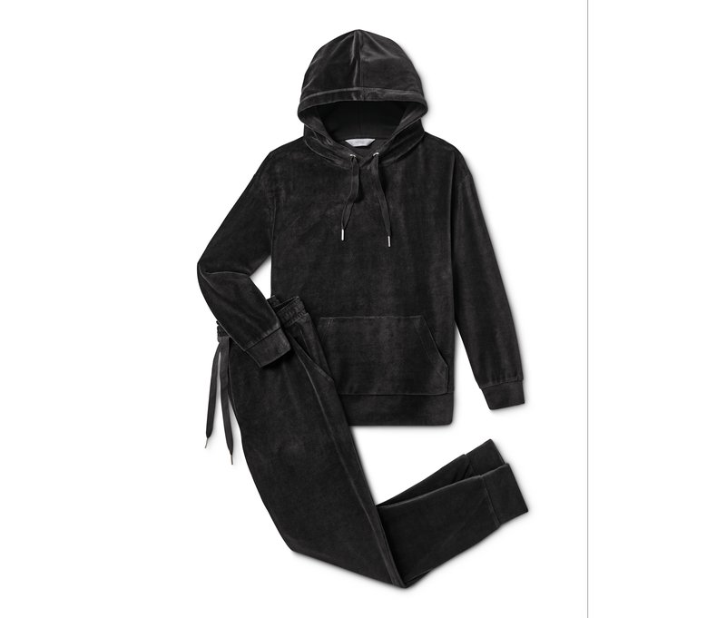 Tchibo - Nicki-Hausanzug - Damen - Gr. L - anthrazit