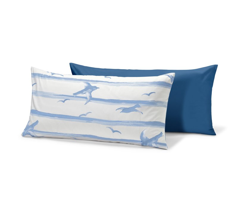 Tchibo - 2 Renforcé-Kopfkissenbezüge »Möwe« - weiß