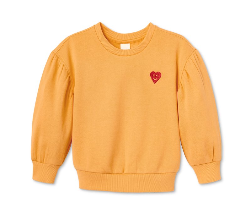 Tchibo - Sweatshirt aus Bio-Baumwolle - Mädchen - Gr. 98/104 - gelb